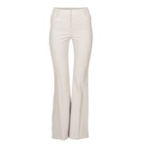 Atos Lombardini Flared pantalon crème