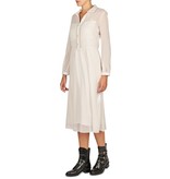 Atos Lombardini Dress with leather collar powder pink