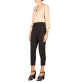 Atos Lombardini Pantalon met strik zwart