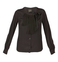 Atos Lombardini Blouse met strik zwart