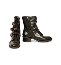 Atos Lombardini Biker Boots mit Riemen schwarz