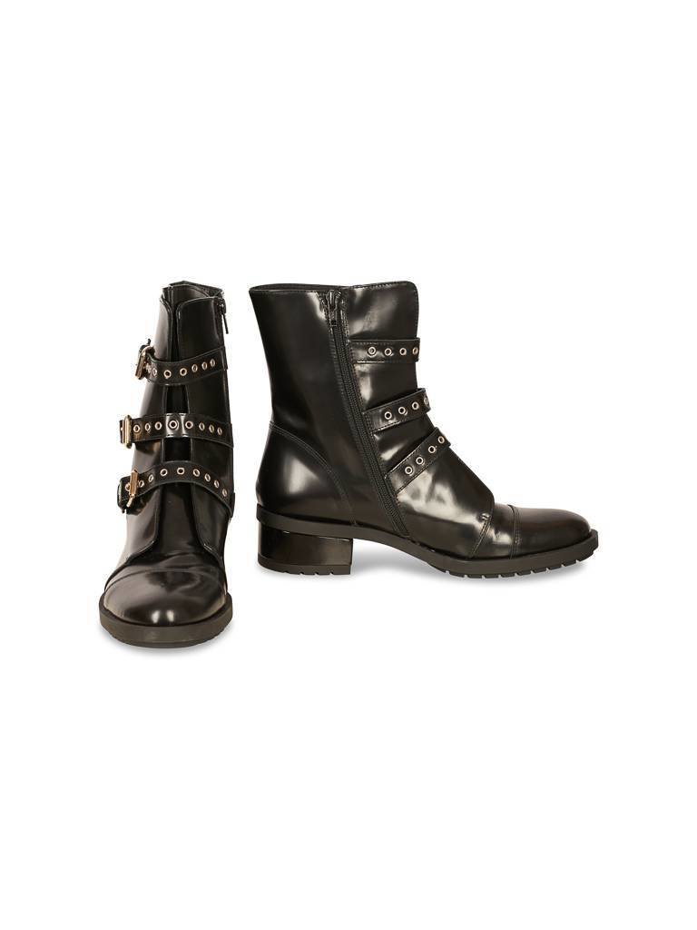 Atos Lombardini Biker boots with straps black