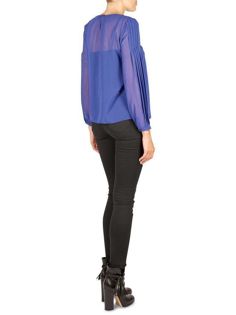 Atos Lombardini Tunika Bluse violett