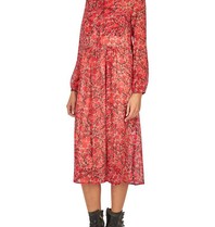 Atos Lombardini Dress with heart print red-pink