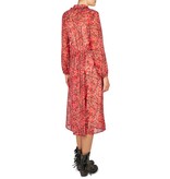 Atos Lombardini Dress with heart print red-pink