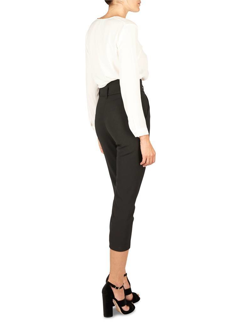 Atos Lombardini Trousers with waist belt black