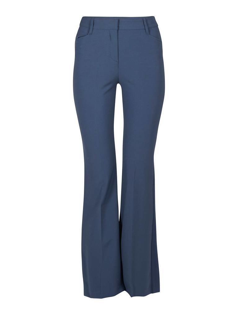 Atos Lombardini Flared pantalon donkerblauw