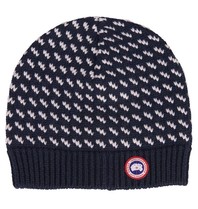 Canada Goose Birdseye beanie dark blue-white
