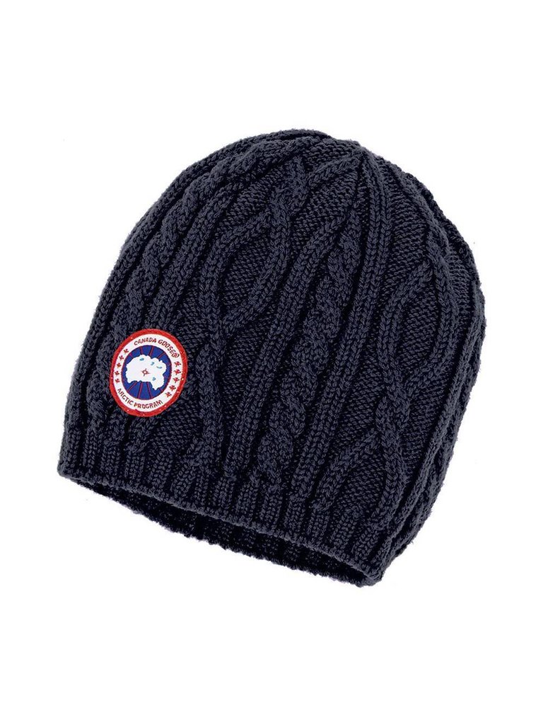 Canada Goose Cable beanie navy