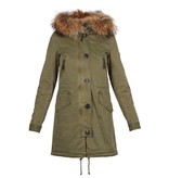 Blonde No.8 Aspen 515 parka legergroen