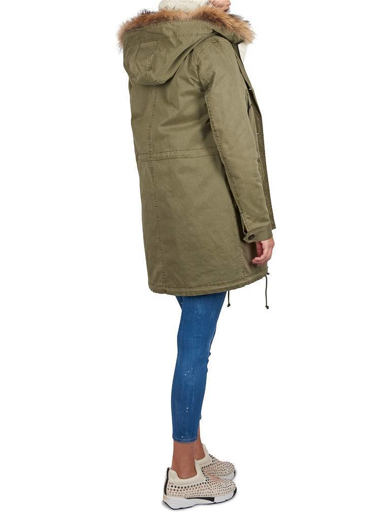 Blonde No.8 Aspen 515 parka legergroen
