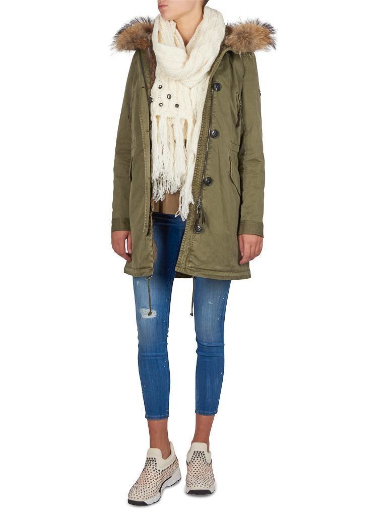 Blonde No.8 Aspen 515 parka legergroen