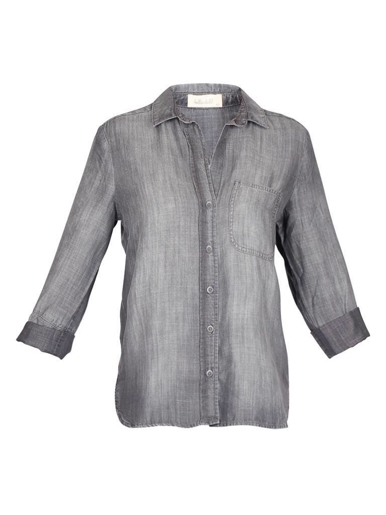 Bella Dahl Grey Arctic gray blouse