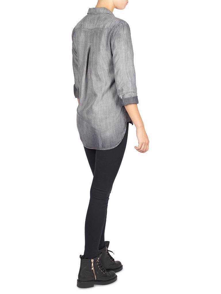 Bella Dahl Grau Arctic graue Bluse