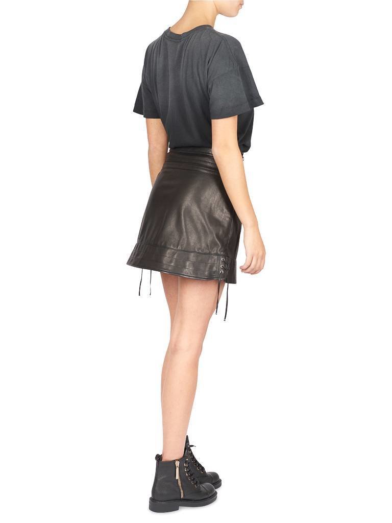 Diesel Black Gold Leren rok zwart