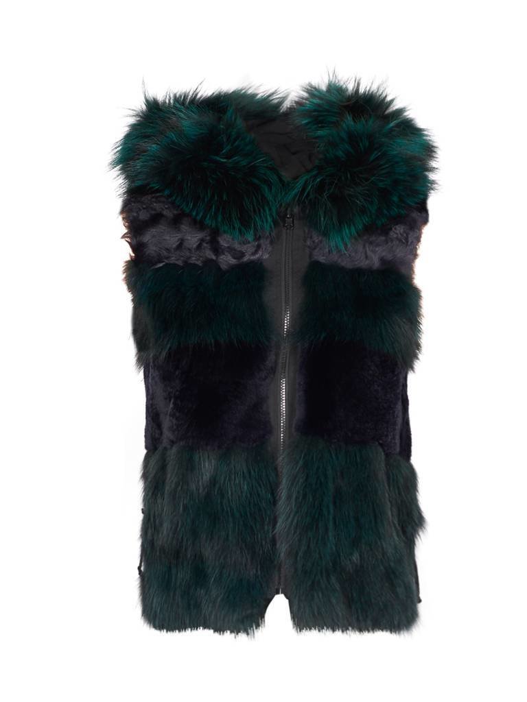 Blonde No.8 New York patch bodywarmer groen