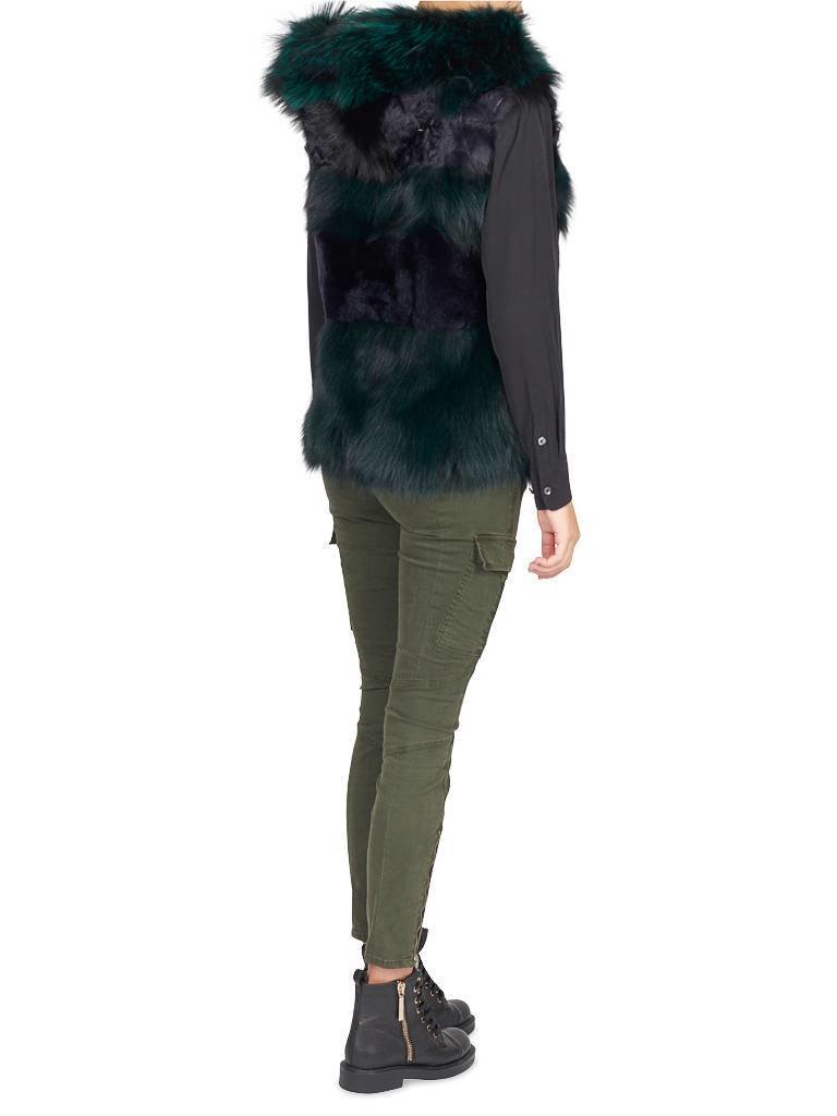 Blonde No.8 New York patch bodywarmer groen