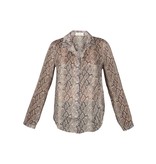 Bella Dahl Snakeprint Bluse dunkelgrün