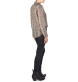 Bella Dahl Snakeprint Bluse dunkelgrün