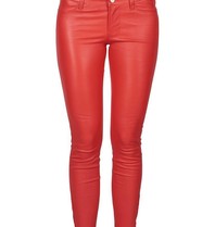 J Brand Leather pants red