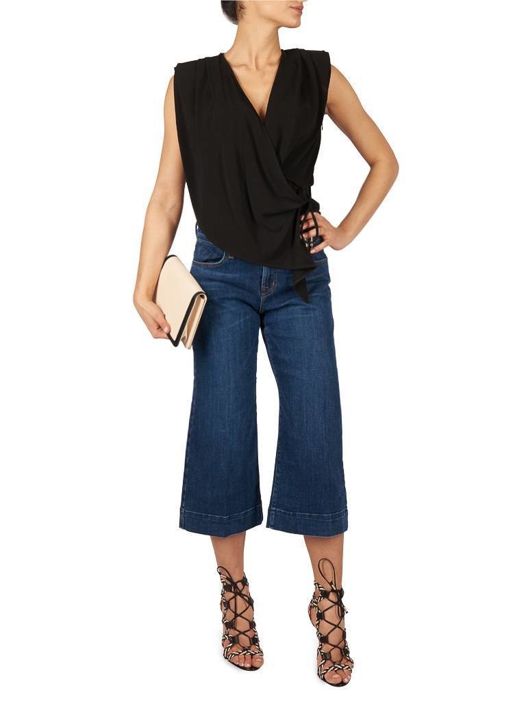 J Brand 'Liza' culotte jeans blue