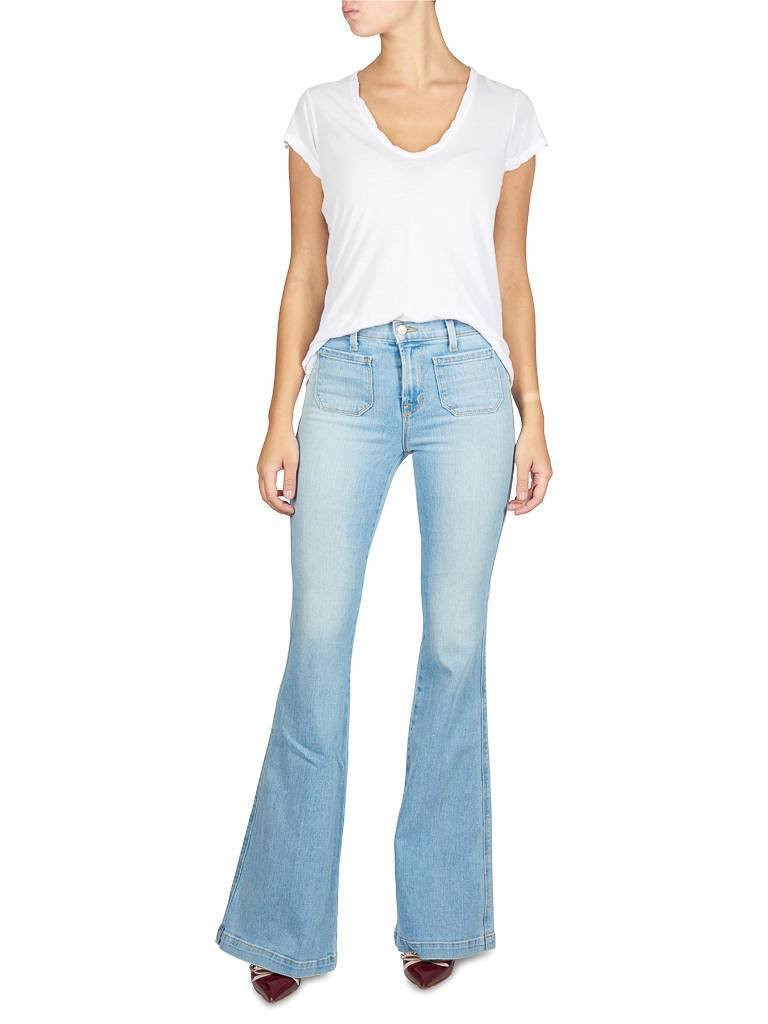 J Brand Beachline flared jeans lichtblauw