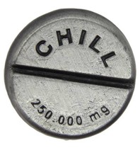 Godert.me Chill pill Pin silber