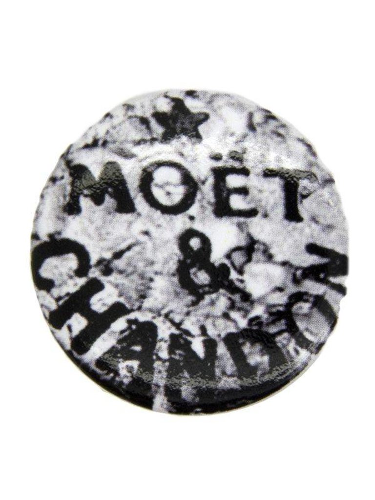 GODERT.ME Champagne Abzeichen schwarz-weiß