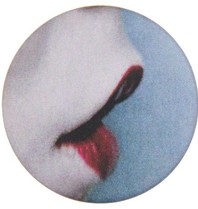 Godert.me Red lips badge blauw