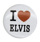 GODERT.ME I love Elvis badge white