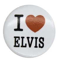 Godert.me I love Elvis badge wit