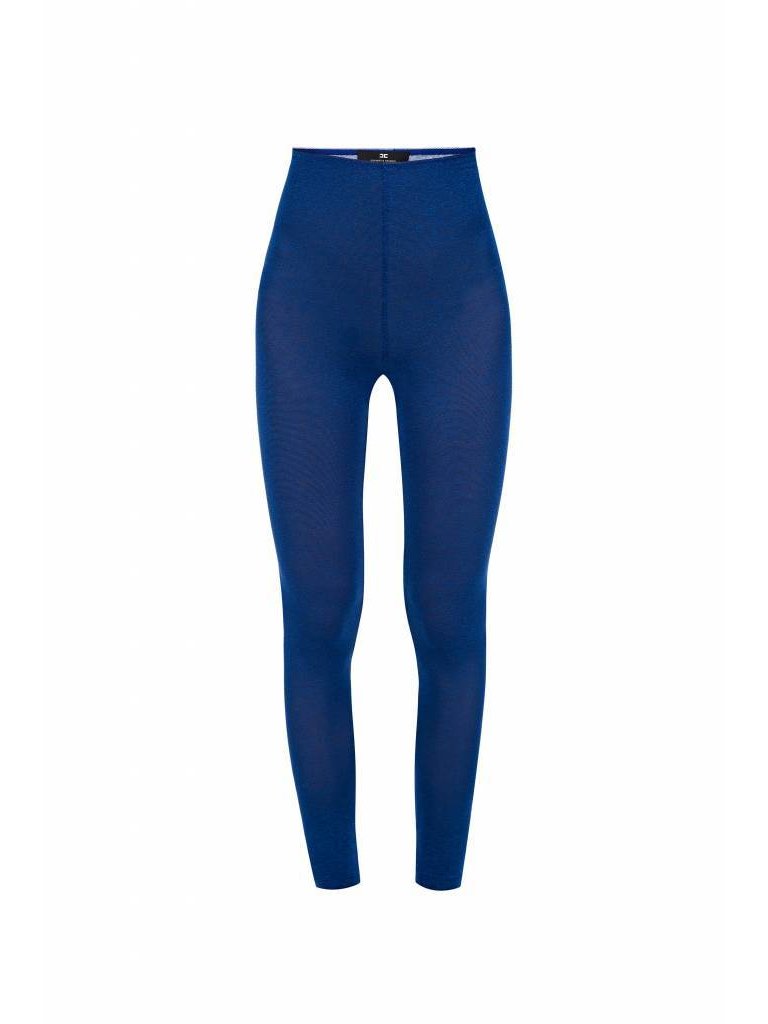 Elisabetta Franchi Glitzer-Leggings blau