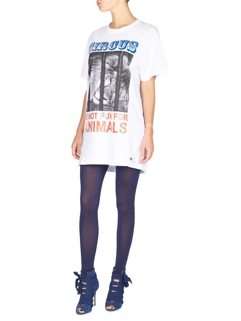 Elisabetta Franchi Glitter Leggings blue