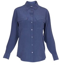 Equipment Signature blouse dark blue