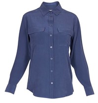 Equipment Signature blouse donkerblauw