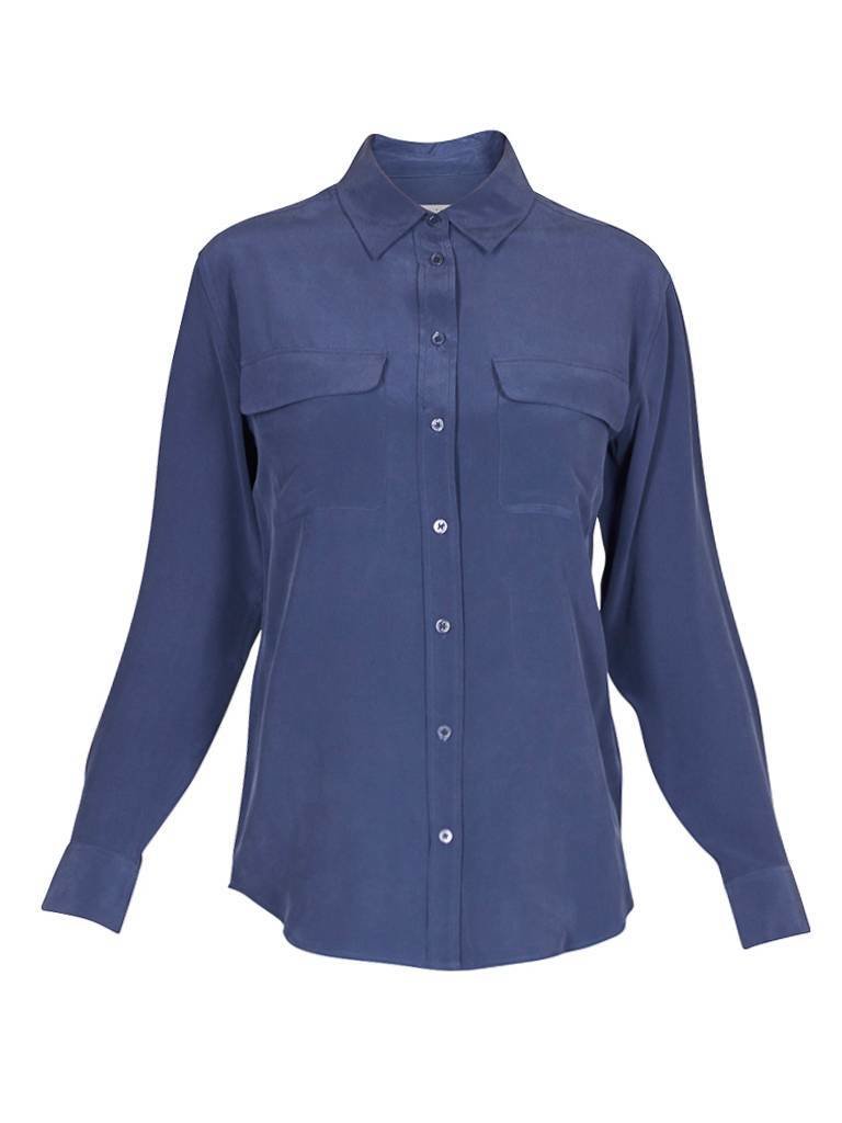 Equipment Signature blouse donkerblauw