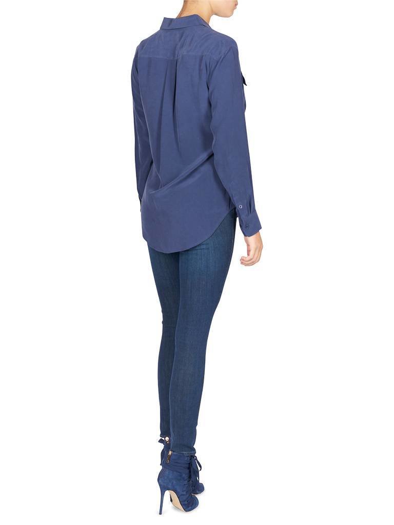 Equipment Signature blouse donkerblauw