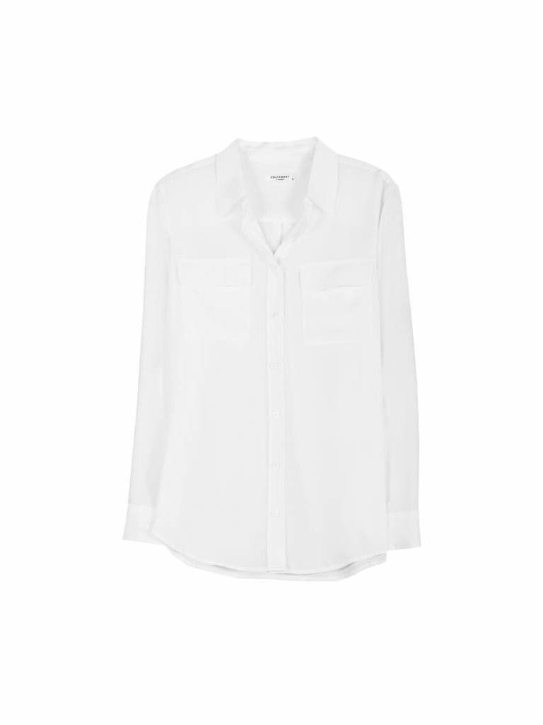 Equipment Signature white blouse