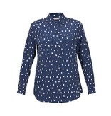 Equipment Signature blouse met print donkerblauw