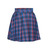 Elisabetta Franchi Skirt checkered blue-red-black