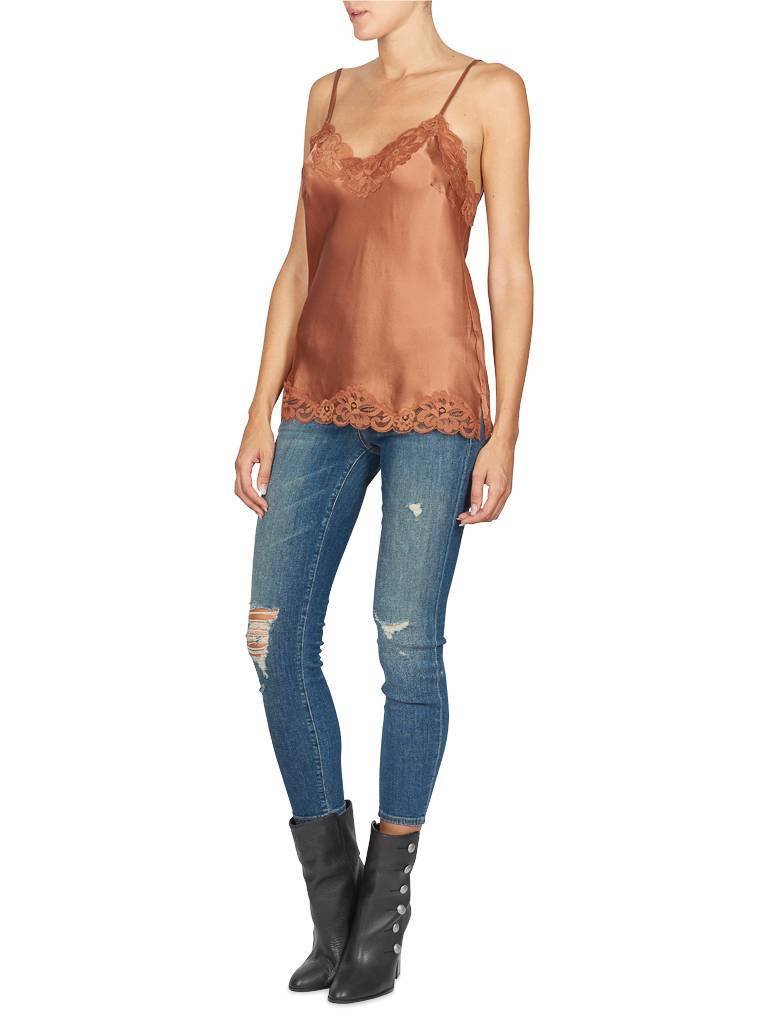 Gold Hawk Floral kanten top rose