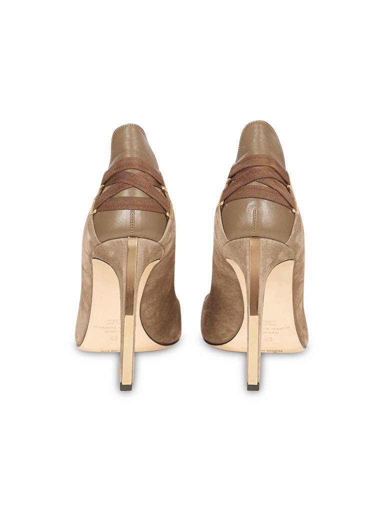 Elisabetta Franchi Pumps met veter legergroen
