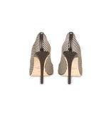 Elisabetta Franchi Gestreepte pumps zwart-crème