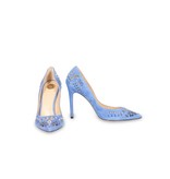 Elisabetta Franchi Pumps met studs blauw