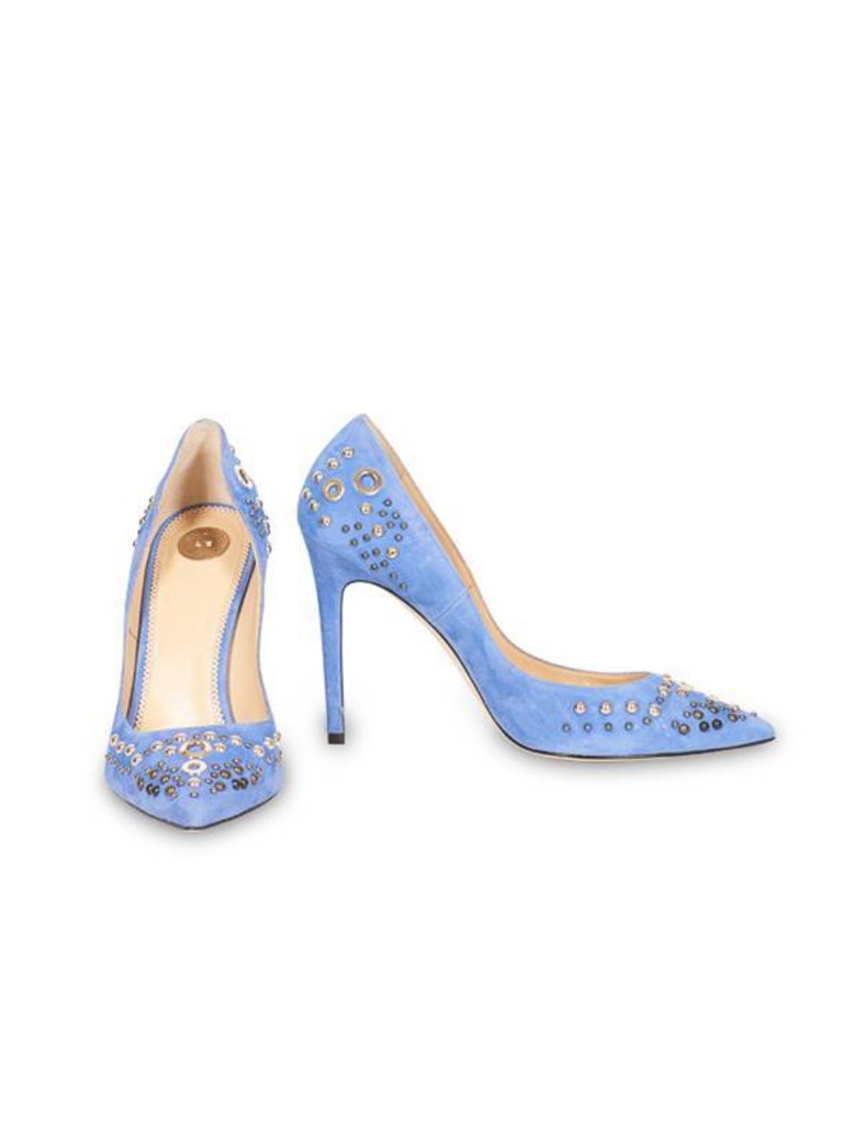 Elisabetta Franchi Pumps with studs blue