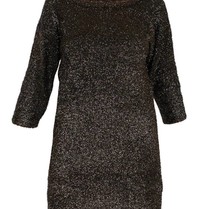 Elisabetta Franchi Lurex mini jurk zwart