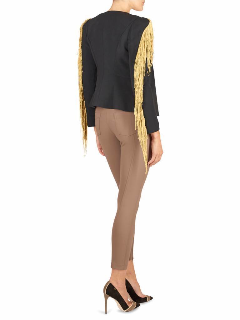 Elisabetta Franchi Blazer fringed black