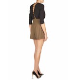 Elisabetta Franchi Military short met knopen legergroen