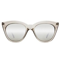 Le Specs Halfmoon Magic Sonnenbrille grau