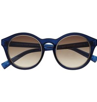 Le Specs Self Portrait Edition four Sonnenbrille crystal navy